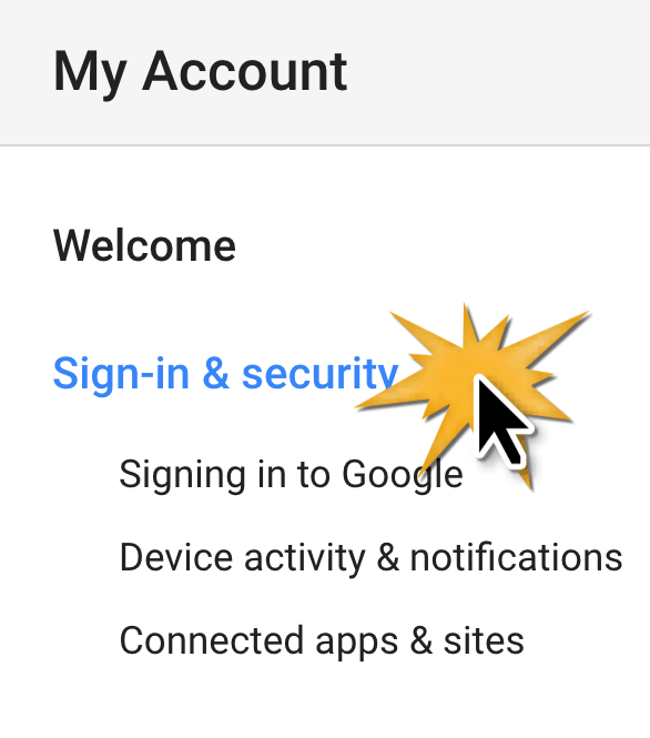 Google sign in and security
